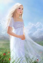 Blonde haired woman in white dress near rock wall in daytime. Pin On Stories Ideals In The Making