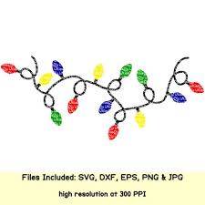 Download Christmas Lights Svg Files For Cricut Silhouette Bulb Tree Etsy PSD Mockup Templates