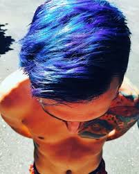 Men Hairstyles Bluehair Men Hair Color Boys Colored Hair Hair Color Unique