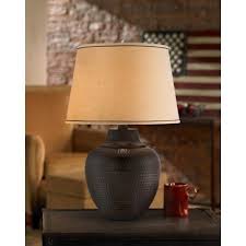 Brighton Hammered Pot Bronze Table Lamp X4785 Lamps Plus Bronze Table Lamp Table Lamp Farmhouse Table Lamps