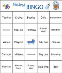 Bingo Card Sample For Bingo Boys Baby Shower Bingo Baby Shower Bingo Printable Baby Shower Bingo Free