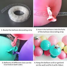 Balloon Decorating Strip 16ft For Arch Garland Streamer 1pcs Balloon Tying Tool 100 Dot Glue 32ft Ribbon Ad Balloon Garland Diy Balloon Arch Diy Balloon Arch