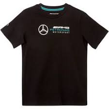 Mercedes Amg Petronas Logo T Shirt Black Kids F1 Mercedes Amg Tshirt Logo Amg Petronas