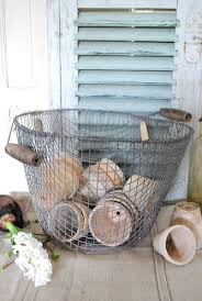 Alter Drahtkorb Garten Shabby Zink M3 Von Rathjens Depot Auf Dawanda Com Drahtkorb Korbsessel Korb