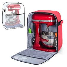 This part is compatible with the following kitchenaid mixer models/parts on stainless steel bowls only (pouring shield will not fit on glass bowl): Buy Yarwo Stand Mixer Cover With Bottom For 6 8 Quart Kitchenaid Mixer Visible Mixer Storage Bag With Handles And Pockets For Kitchen Accessories Red Patent Pending Online In Lebanon B088bbydg5