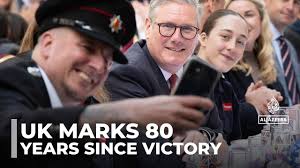 Thousands gather in London to mark Victory in Europe Day, 80 years after  WWII ended