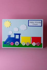 Homemade Birthday Cards For 7 Year Old Boy Handmade Train Children S Birthday Card 1st Birthday Etsy Birthday Card Craft Kids Birthday Cards Birthday Cards For Boys