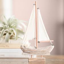 Handcrafted Wooden Nautical Sail Boat Decor Nautical Themed Wedding Baby Shower Other Home Decor Home Garden