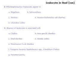 Image result for Stool Leukocytes