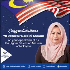 Education minister ramesh pokhriyal admitted to aiims. Perdana University On Twitter Perdana University Would Like To Wish Our Sincere Congratulations To Yb Datuk Dr Noraini Ahmad On The Appointment As The New Higher Education Minister Of Malaysia May Our