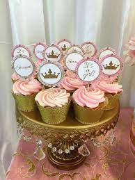 Pink And Gold Baby Shower Baby Shower Party Ideas Photo 1 Of 7 Royalty Baby Shower Baby Shower Princess Princess Baby Shower Cake