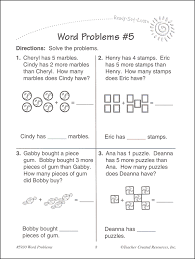 Here is a list of all of the skills that cover word problems! Word Problems Grade 1 Ready Set Learn Teacher Created Resources 9781420659306