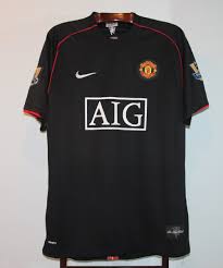 Find a new manchester united jersey at fanatics. Manchester United Away Football Shirt 2007 2008 Sponsored By Aig