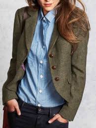 Did you scroll all this way to get facts about camel slacks? Dark Green Solid Long Sleeve Wool Blend Outerwears Mepinky Jacket Outfit Women Outerwear Plaid Blazer Outfit