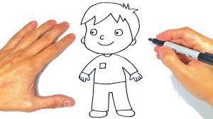 Bonitos imagenes para dibujar faciles para ninos. Como Dibujar Un Nino Paso A Paso Dibujo De Nino O Chico Youtube