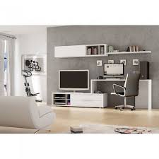 Meuble Mural Tv Bureau Office Couleur Blanc M Desk Tv Stand Desk Wall Unit Living Room Table