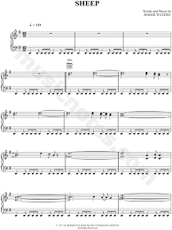 Pink Floyd Sheep Sheet Music In G Major Download Print Sku Mn0045272