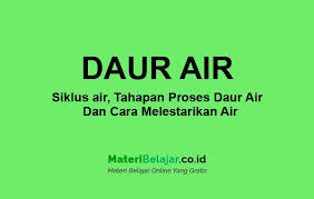 Setiap manusia harus sadar akan pentingnya air. Siklus Air Makalah Proses Tahapan Gambar Dan Cara Melestarikan