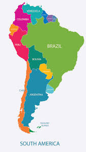 A world map centered on argentina. Map Argentina