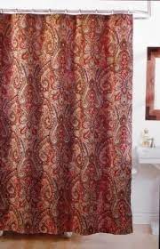 Bathroom Remodel Amazon Com Lauren By Ralph Lauren Shower Curtain Fabric 72 X 72 Fenton Paisley Rust R Paisley Shower Curtain Curtains Curtains Living Room