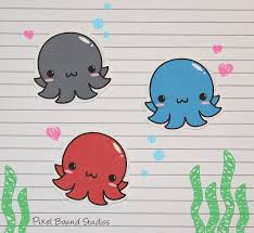 Maybe you would like to learn more about one of these? Chibi Octopus Stickers And Magnets Chibi Cute Kawaii Drawings Cute Drawings