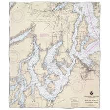 Oh Catawba Island Oh Nautical Chart Silk Touch Throw Blanket Catawba Island Longshore Tides Fleece Blanket