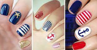 7 de junio de el look marinero no podía faltar en esta selección, pero para ser las más originales le hemos añadido. Https Xn Decorandouas Jhb Net Unas Nauticas