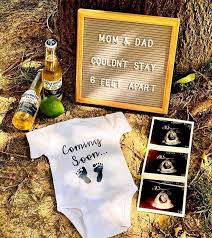 These fun baby announcement ideas for grandparents will help you break your pregnancy news. 33 Couples That Failed At Social Distancing And Revealed These Quarantine Baby Announcements Bored Panda