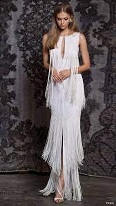 27 Playful Fringe Wedding Dresses Fringe Wedding Dress Classic Wedding Dress Trumpet Wedding Dress