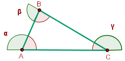 Angulos Interiores De Un Triangulo Diccionario De Matematicas Superprof