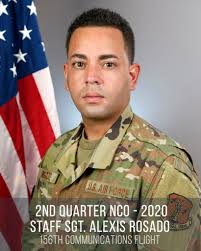 Excellence! Congratulations to the Puerto Air National Guard Airman,  Noncommissioned Officer and Senior Noncommissioned Officer of the 2nd  Quarter for 2020. These PRANG Airmen excelled in their job performance,  followership/leadership qualities and