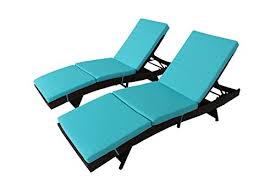 Maybe you would like to learn more about one of these? Outdoor Furniture Patio Brown Rattan Wicker Adjustable Cushioned Chaise Lounge Chair Turquoise Cushion Buy Online In Bahamas At Desertcart 64623211