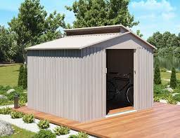 Le meilleur de la construction de jardin. Abri De Jardin Metal Bois Vieilli 9 3x8 4 Chalet Jardin Serapportanta Bricomarche Abri Jardin Agencecormierdelauniere Com