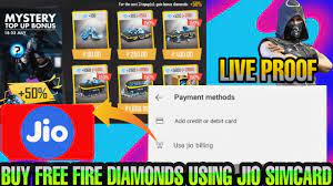Recharge your 4g mobile & jiofi. How To Top Up Diamonds Using Jio Sim How To Buy Diamonds Through Jio Sim Youtube
