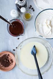 What are the ingredients in homemade ice cream? Chocolate Coffee No Churn Ice Cream Ginger With Spice