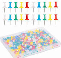 500 Count Push Pins for Bulletin Board, Multi-Color Map Thumb Tacks,  Plastic Head Steel Pins with Sharp Point for Wall Cork Board, Map Calendar  Photo ...