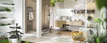 Salle de bain mobalpa prix. Salle De Bain Contemporaine Ambiance Vegetale Mobalpa En Chene Blanchi En Corian