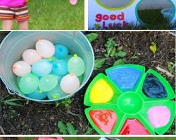 Image of Water Balloon Toss Backyard Olympics