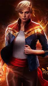 Brie Larson Captain Marvel Movie Iphone Wallpaper Captain Marvel Marvel Wallpaper Hero Wallpaper