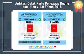 Aplikasi Cetak Kartu Pengawas Ruang Dan Ujian V 1 0 Tahun 2018 Microsoft Excel Excel Microsoft
