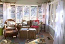 Whether that's blackout blinds or sheer curtains, a corner fixture or a simple panel, you can find them all in lots of colors and styles. Sunroom Curtain Rods An Easy Eye Catching Diy Project