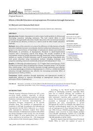 Pkk jateng juara umum nasional. Pdf Effects Of Health Education On Leptospirosis Prevention Through Dasawisma
