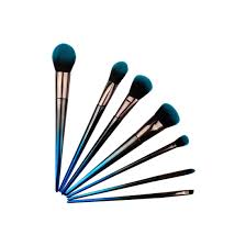 Makeup Brush Set 7 Parts Blue Ombre Estore