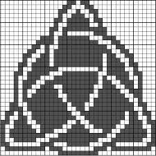 Three Sided Celtic Knot In A Circle Celtic Cross Stitch
