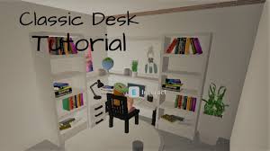 This small pool is enclosed with this fence to separate it from the other parts in the house. How To Build A Classic Desk In Bloxburg Youtube