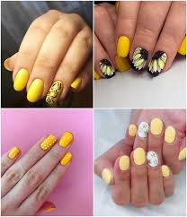 Spring nails with cute bunny. Yellow Nail Art Designs Fantastic Manicure Ideas For A Sunny Mood