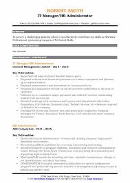 Possessing valuable insights, keen analysis & team approach to implement best practices & processes. Hr Administrator Resume Samples Qwikresume