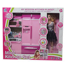 Dapur merupakan tempat yang sangat penting untuk sebuah rumah. Baby Girls Mini Kitchen Set Rs 700 Piece Shubham International Id 14679883930