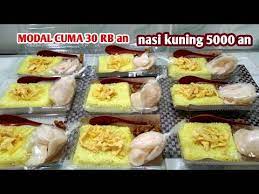 Ide Jualan Nasi Kuning Harga 5000 An Youtube