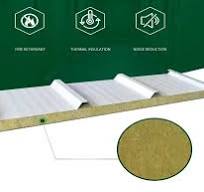 Factory Cost Lightweight Customized Panel Insulated Rock Wool Roof Sandwich  Plate